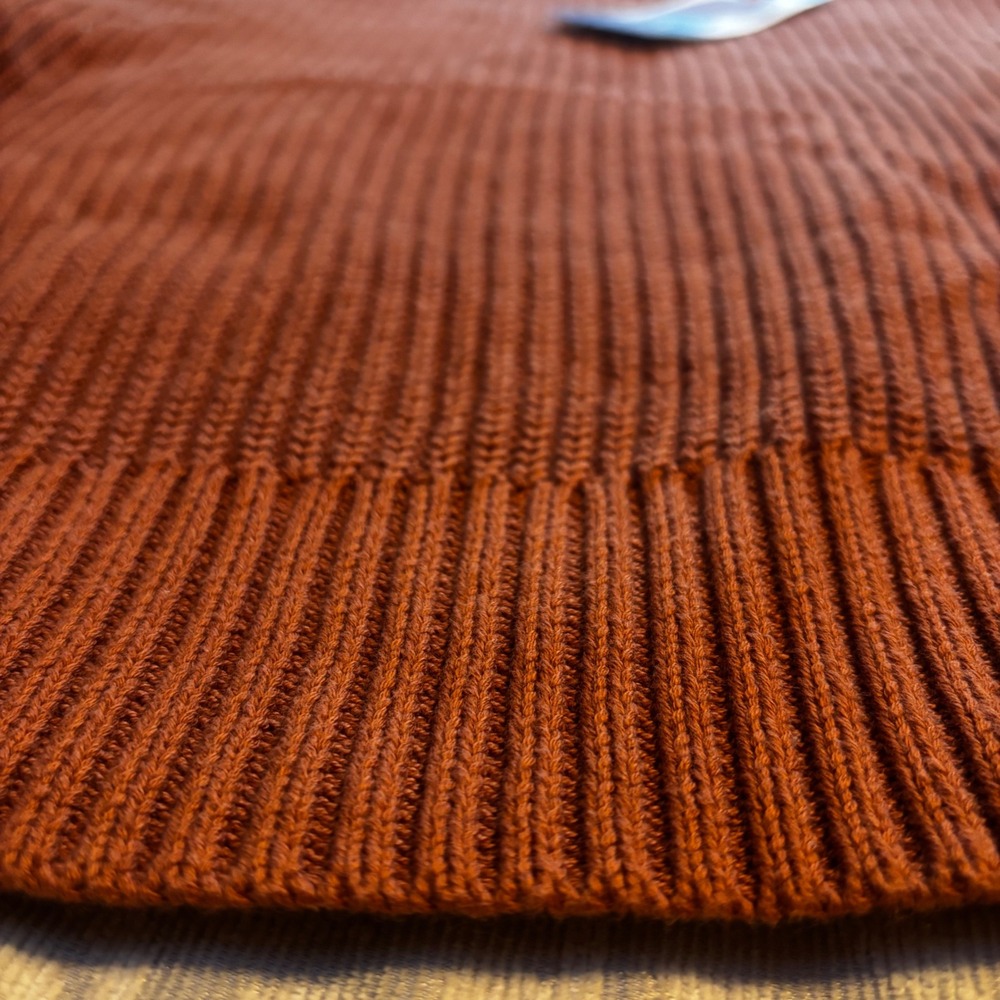 GAP Crewneck Sweater Rust Brown Chunky Knit Women's L (HC) - Picture 2 of 7
